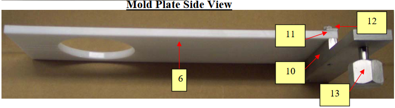 Mold Plate Side View for Protege Patty-O-Matic